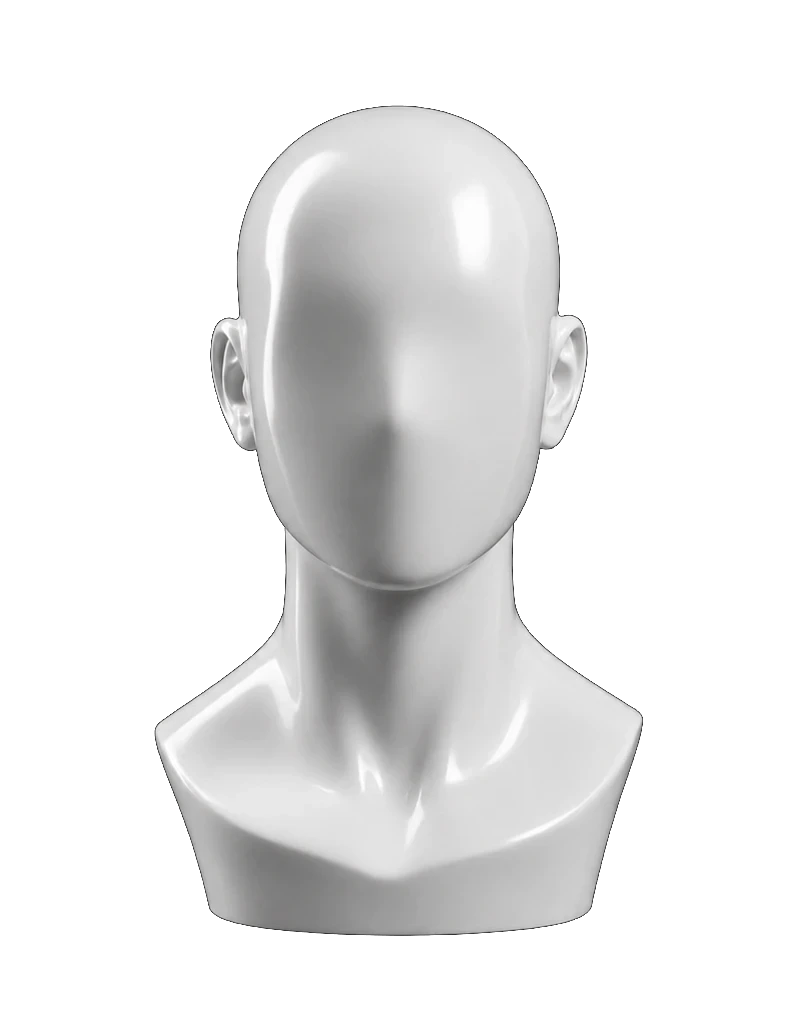 Mannequin head and bust